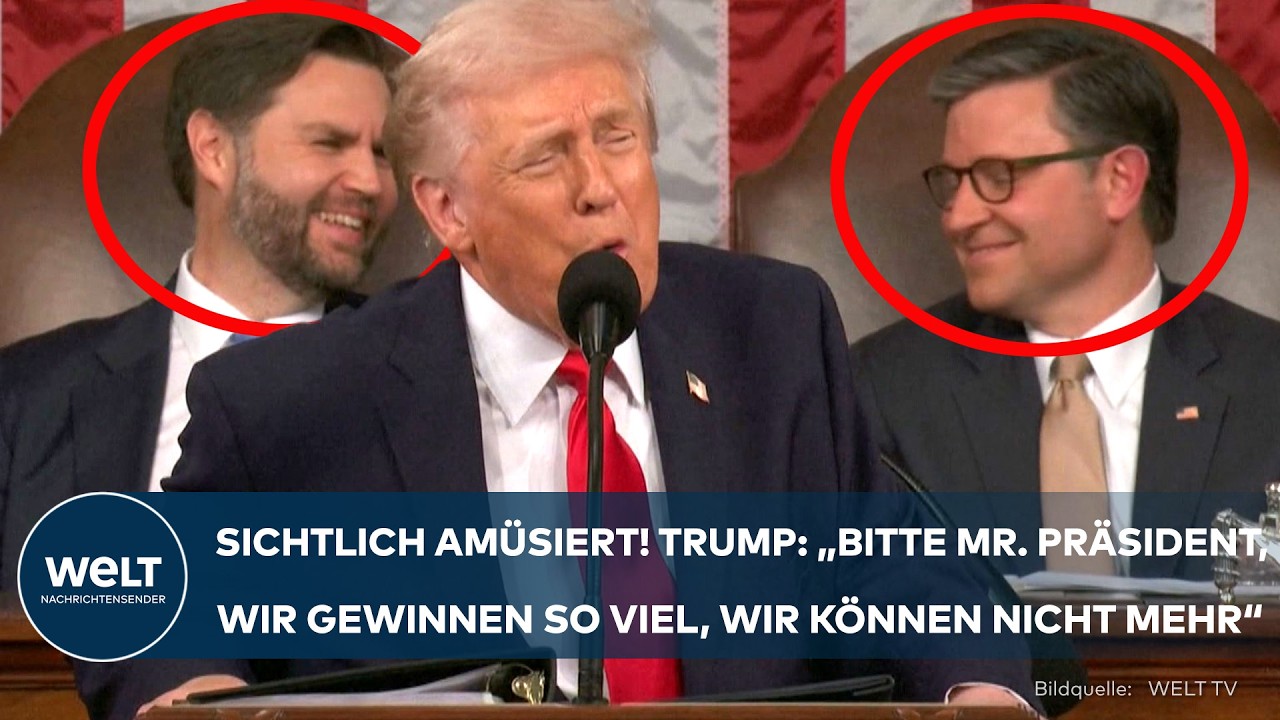 USA: „Wir gewinnen zu viel!“ Donald Trump schmückt sich mit Olympia-Gold! Vance und Johnson amüsiert