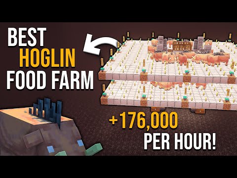 Minecraft BEST Hoglin Farm 1.21 - NEW - 176,000/HR!