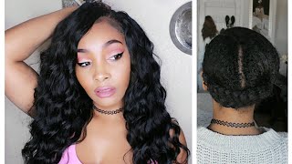 Braidless Crochet with Saga 100% Human Crochet Hair Loose Wave
