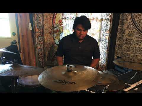 Latin Caribbean shuffle shed (Drumless free tracks) HD drum cover