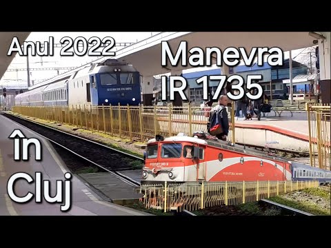 Schimbare Locomotiva IR 1735 - R E 4004/Shunting Cluj 15 Apr 2022