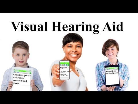 Visual Hearing Aid Video