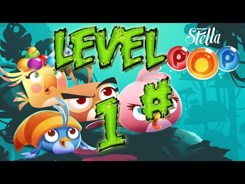 Let's Play Angry Birds Stella Pop - Level 1 Walkthrough