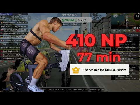 410W Normalized for 77 Minutes | MyWhoosh SRC Was Brutal