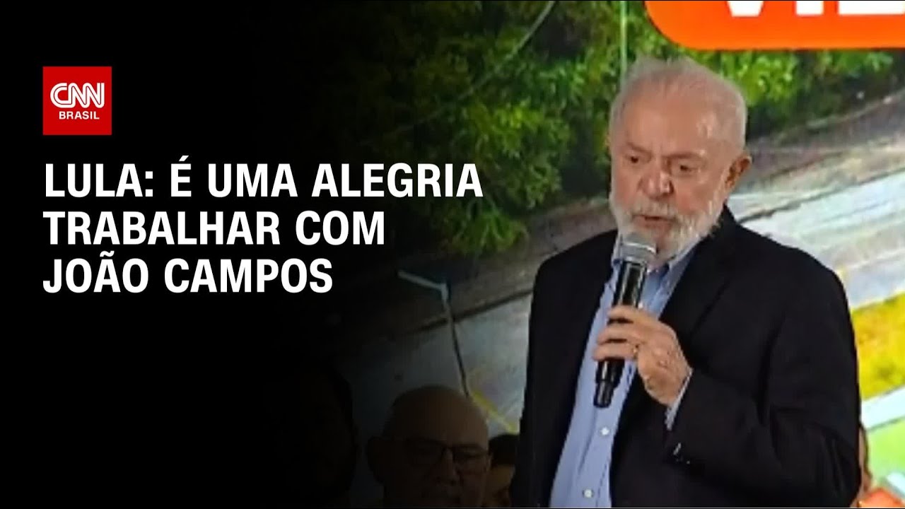 Lula: É uma alegria trabalhar com João Campos | CNN 360º