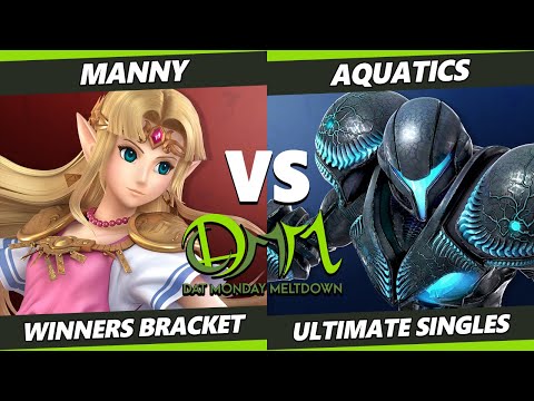 DAT Monday Meltdown 221 - Manny (Zelda, Wii Fit) Vs. Aquatics (Dark Samus) SSBU Ultimate Tournament