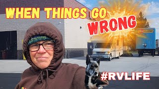 Driving in 50 MPH Winds, Late Deliveries, Tire Trouble in Wyoming, Cross Country RV Trip #RVlife
