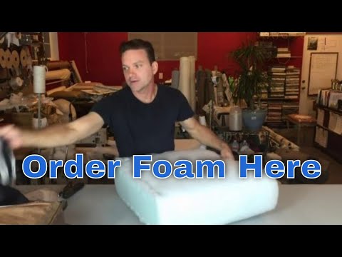 Part of a video titled Replace the foam in your seat cushions fast and easy! - YouTube