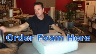 Replace the foam in your seat cushions fast and easy!