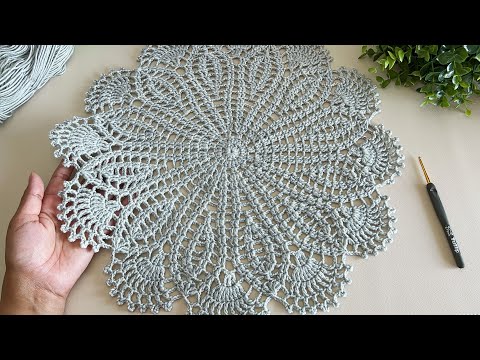 Eye catching crochet doily tutorial 🤩step by step very easy for beginners