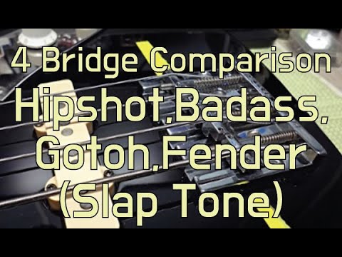 4 Bass Guitar Bridges sound sample - Slap Tone