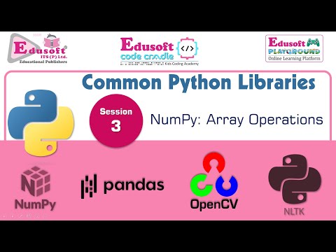 Common Python Libraries Numpy Array Operations