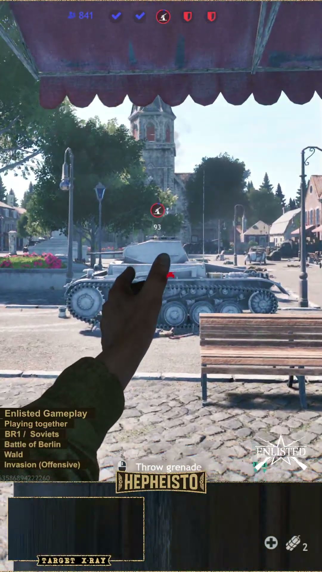 Engineer eliminates Panzer II C with Explosion Pack
