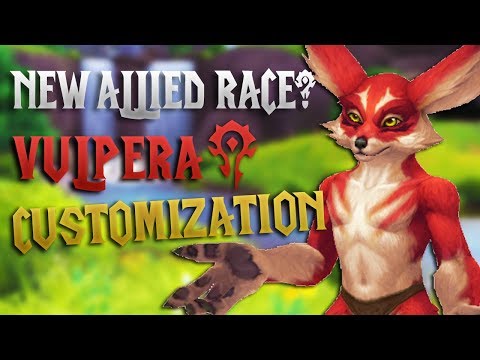 VULPERA NEW ALLIED RACE? Male & Female CUSTOMIZATION