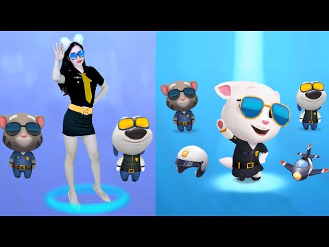 Imitate Angela Police Catching Criminals - My Talking Angela Real Life