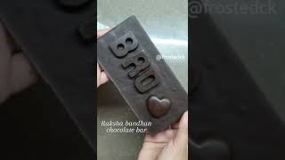 Raksha bandhan chocolate bar, gift for raksha bandhan, homemade chocolates, gift hamper ideas