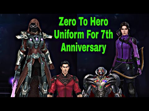 7th Anniversary Zero To Hero Uniforms Guide 2022 - Marvel Future Fight