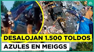 Operativo en Barrio Meiggs terminó con 1.500 toldos azules desalojados