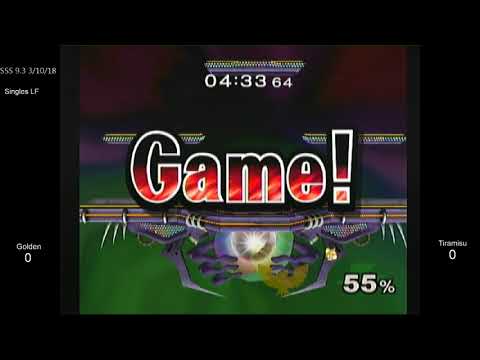 SSS 9.3 SSBM - Golden (C. Falcon) vs. HoG | Tiramisu (Fox) - Melee LF