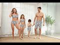 DUOLZ Cute Family Swimsuits Matching Set Try On Haul 2022 New Bathing Suits Swimwear Collection