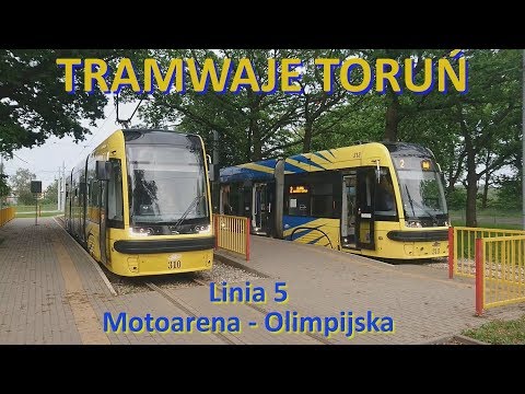 Tramwaje Toruń 2019. Linia 5. CABVIEW.