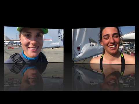 2018 Laser Senior Europeans - Day 1 - Interviewing Louise Cervera and Valentina Balbi