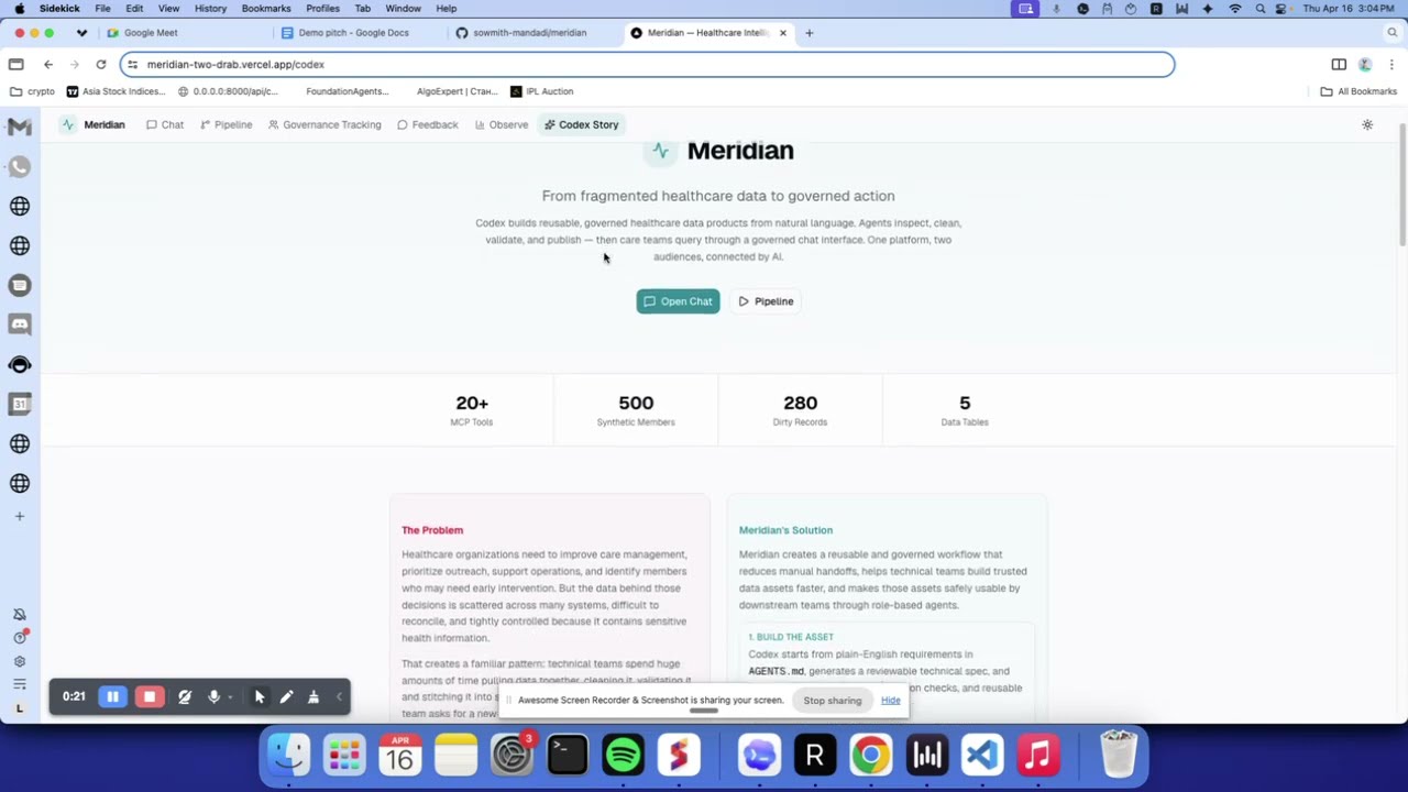 Fractal Analytics - Meridian project preview