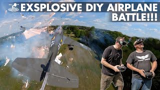 Explosive Battle with Two Giant DIY Airplanes 🔥