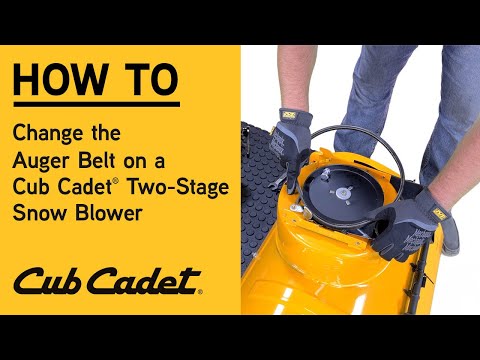 How to Change the Auger Belt on a Cub Cadet Two-Stage Snow Blower