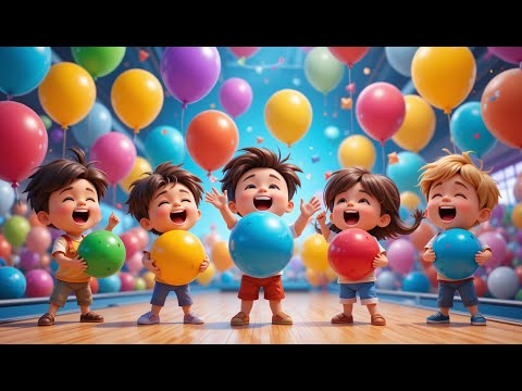 Learn Colors & Play Bowling Game | Colors for Children with Game | 3D Bowling Game for kids