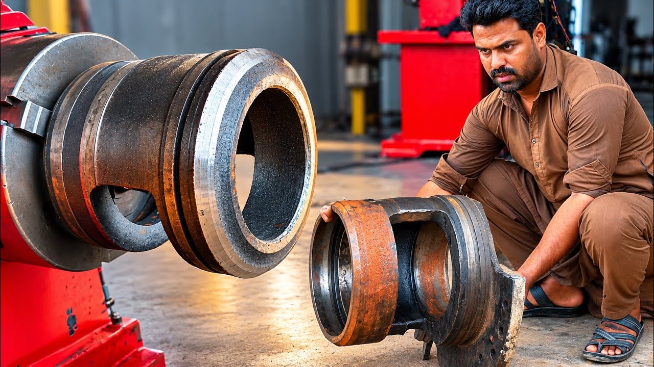 Broken Tractor Rear Axle Bearing Housing Rebuilt | From Damaged Metal to Precision Restoration