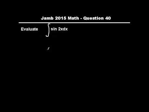 Q40 - JAMB Mathematics 2015 Past Questions and Answers