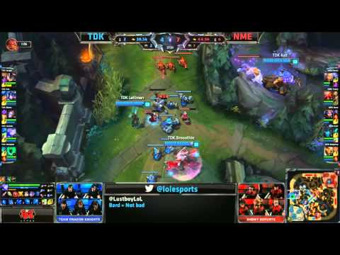 Lustboy's Tweet about Bard during NME vs TDK - W2D2 NA LCS Summer 2015 - League of Legends