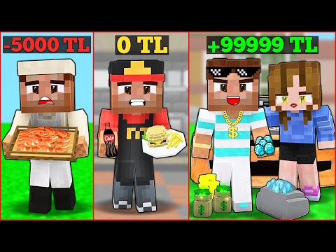SİMİTÇİLİKTEN, MİLYONERLİĞE DOĞRU ALİ'NİN HAYATI! 😱 -Minecraft