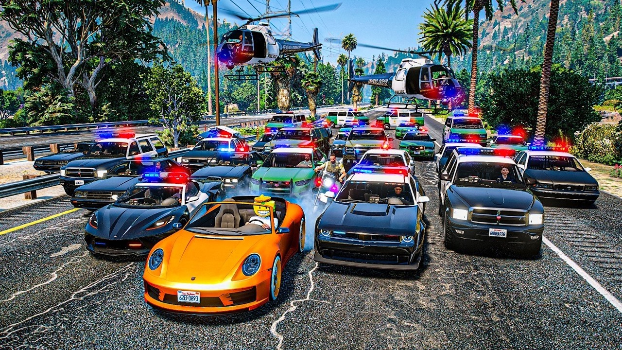 POLICIAS vs LADRONES! NO ME PILLAIS! - GTA 5 ONLINE