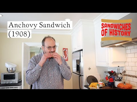 Anchovy Sandwich (1908) on Sandwiches of History