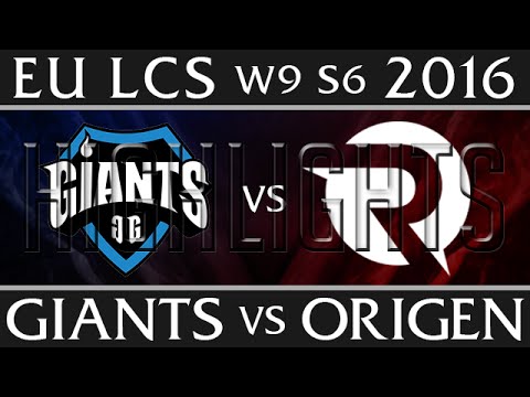 Giants vs Origen Highlights | EU LCS Week 9 Day 1 Spring 2016 S6 | GIA vs OG
