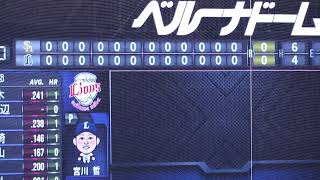 2022.4/9 西武‐ソフトバンク 2回戦　12回までもつれた末引き分けに