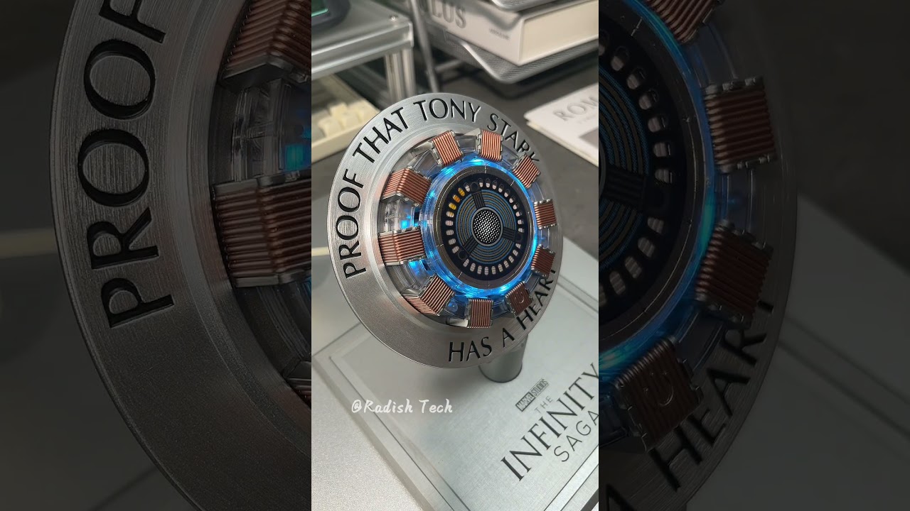 Iron Man's nuclear reaction was made into a mobile phone charger by me#digital technology #charging