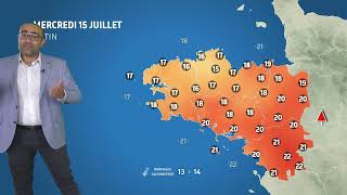 Illustration de l'actualité La météo de votre mercredi 15 juillet 2026
