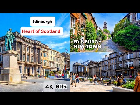 Hidden Gems in Edinburgh’s New Town | A Walk Through Castle Street & Rose Street’s Charm in 4K.