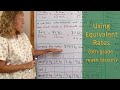 Using equivalent rates (6th grade math)