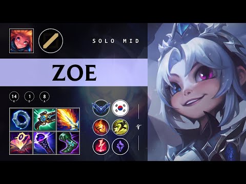 Zoe Mid vs Katarina - KR Diamond Patch 25.24