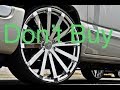Top Reasons Not To Put Rims On Your Car | 22s and Up