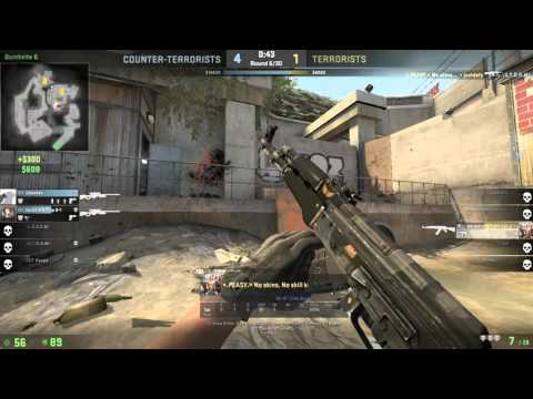 Csgo 1 v 4 ace against LEMs and Supremes