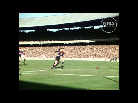 Goalkicking legend John Coleman - rare footage found! VFL Semi Final 1953