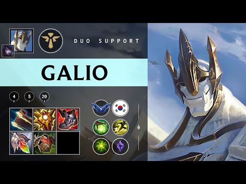 Galio Support vs Nami - KR Diamond Patch 25.24