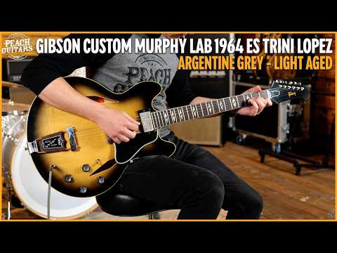 Gibson Custom Murphy Lab 1964 ES Trini Lopez | Argentine Grey - Light Aged image 12