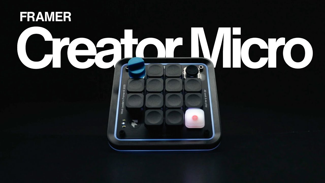 The Ultimate Desk Productivity Tool? | Framer Creator Micro