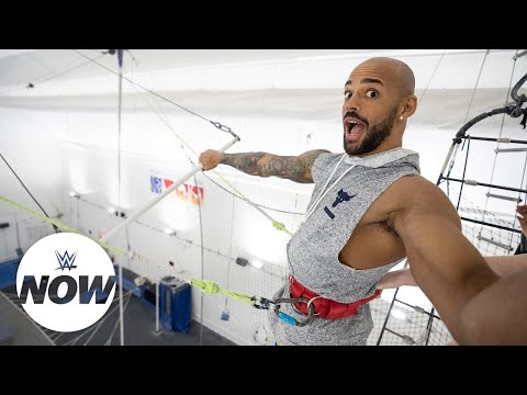 WATCH: Ricochet And Kacy Catanzaro Fly At Trapeze School In New York City: WWE Now